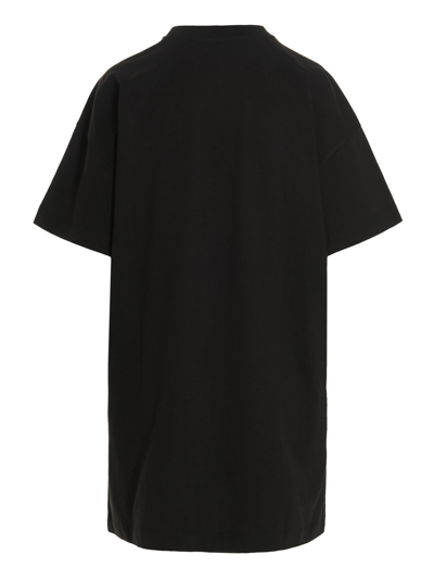 Shop Kenzo Logo T-shirt Dress In Black
