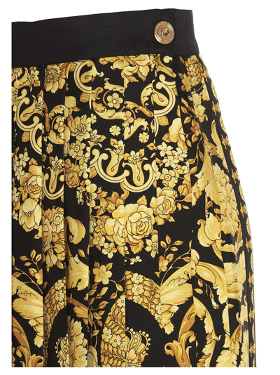 Shop Versace Barocco Skirt In Multicolor