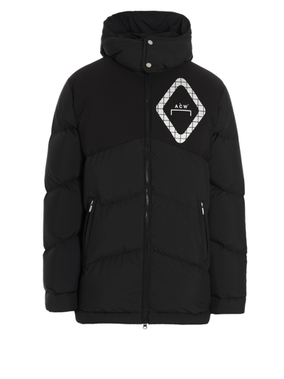 Shop A-cold-wall* Panelled Down Down Jacket In Black