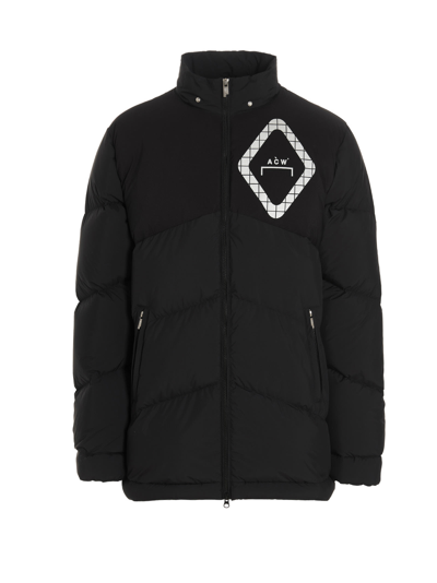 Shop A-cold-wall* Panelled Down Down Jacket In Black