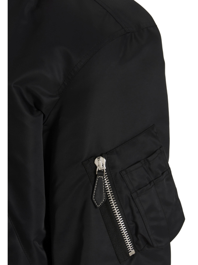 Shop Burberry Gillan Bomber Jacket In Black