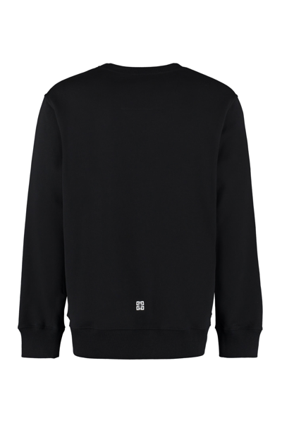 Shop Givenchy Cotton Crew-neck Sweatshirt In Black