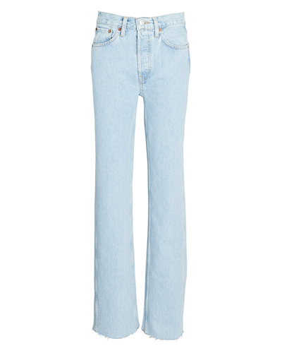 Shop Re/done 90s High-rise Loose Straight-leg Jeans In Naf