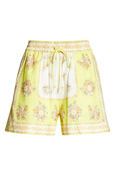 Shop Alemais Catalina Shorts In Lemon