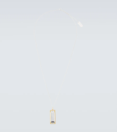 Silver & Gold Harmonica Necklace In Multicolor Silver & Gold Harmonica Necklace In Multicolor