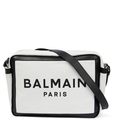 Balmain Baby Mamy Cotton Changing Bag In 100ne-bianco/nero | ModeSens