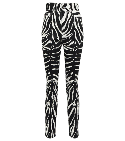 Shop Dolce & Gabbana Zebra-print High-rise Drill Pants