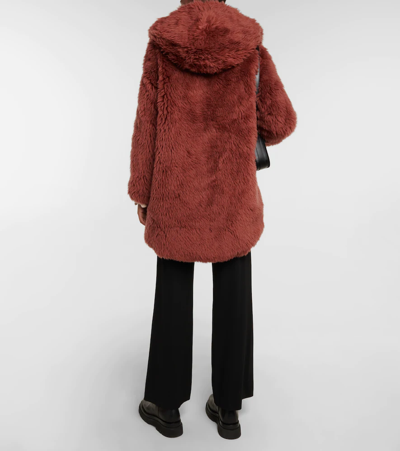 Shop Yves Salomon Meteo Wool Coat In Sienne