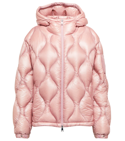 Shop Moncler Anthon Quilted Down Jacket In Pink