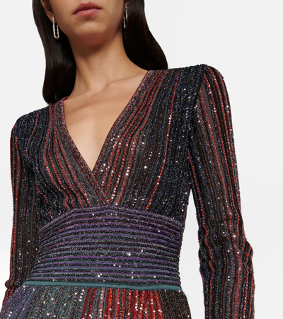 亮片金属丝加长连衣裙