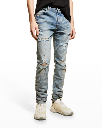 Shop Amiri Men's Skinny Thrasher Jeans In Clay Indig