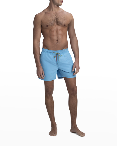 Bugatchi Men's Solid Swim Trunks In Ocean