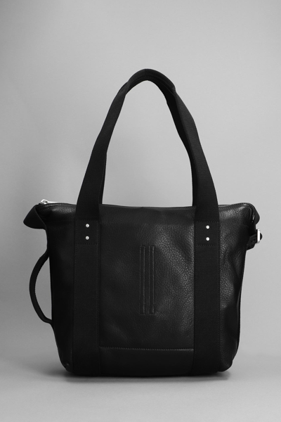 Shop Rick Owens Mini Trolley Shoulder Bag In Black Leather