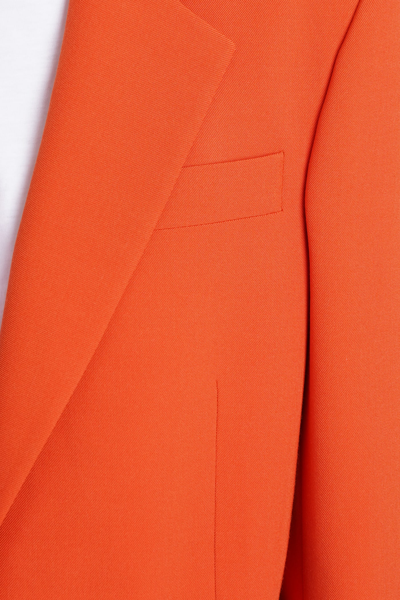 Shop Stella Mccartney Blazer In Orange Polyester