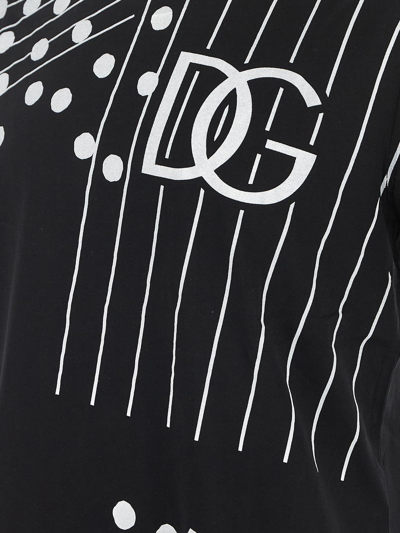 Shop Dolce & Gabbana Multi Print T-shirt In Black