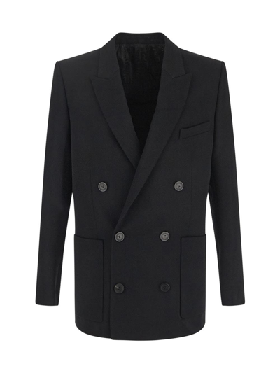 Shop Balmain Black Blazer Jacket