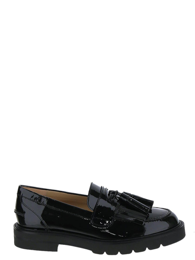 Shop Stuart Weitzman Mila Lift Loafers In Black