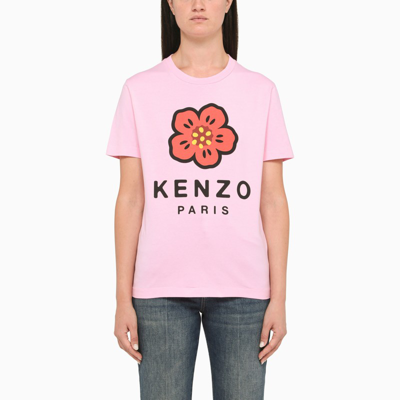 Shop Kenzo Pink "boke Flower" T-shirt