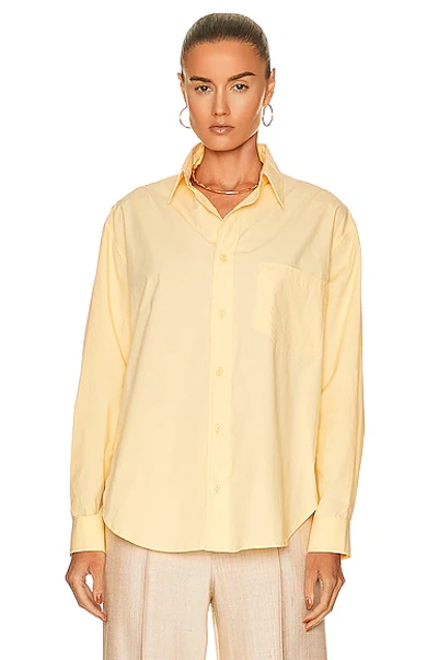 Shop Matteau Relaxed Shirt In Lemon