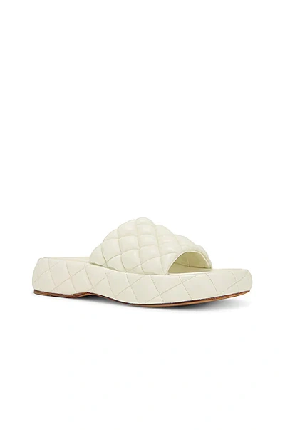 Bottega Veneta Intreccio Padded Sandals Female White In White