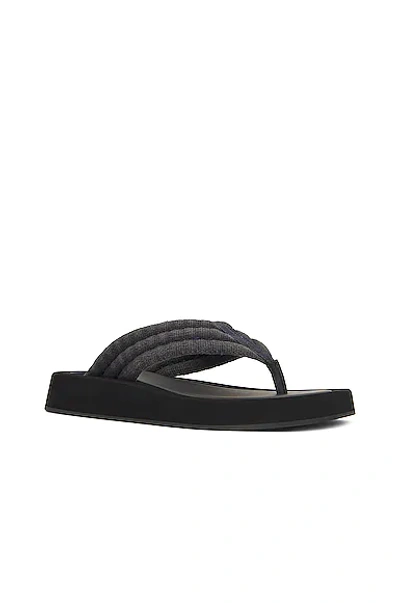 Shop The Row Ginza Thong Sandals In Denim