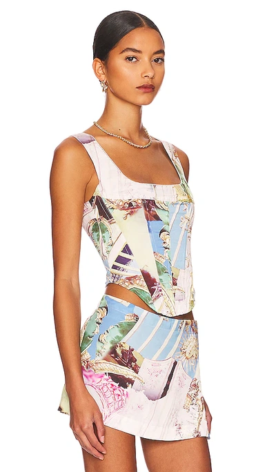 Miaou X Paloma Elsesser Campbell Corset In Ivory