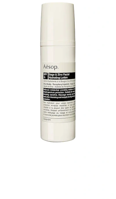 Shop Aesop Sage & Zinc Facial Hydrating Lotion Spf15 In Beauty: Na