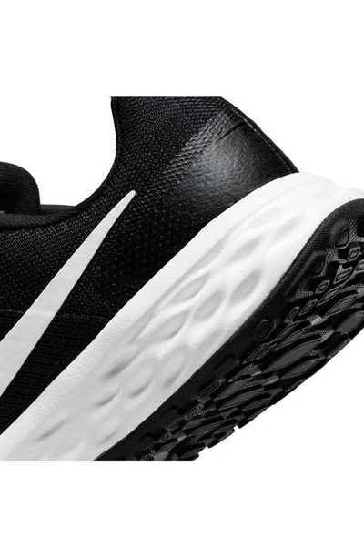 Shop Nike Revolution 6 Next Nature Road Running Shoe In Black/ White/ Iron Grey