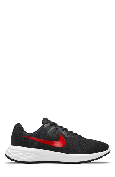 Shop Nike Revolution 6 Next Nature Road Running Shoe In Black/ University Red