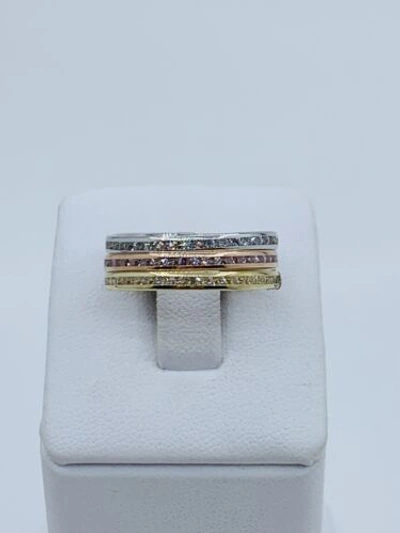 Pre-owned Oro Real 10k Gold Ring Women's Stackable Band Size 9 - Anillo Bandas En