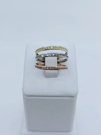 Pre-owned Oro Real 10k Gold Ring Women's Stackable Band Size 9 - Anillo Bandas En