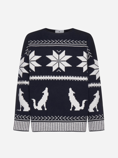 Shop Etro Ethnic Motifs Wool Sweater