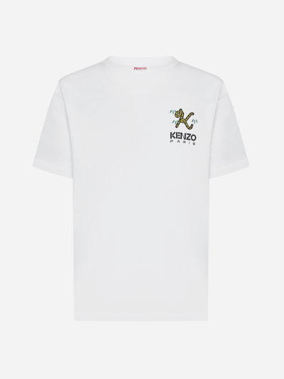 Shop Kenzo Logo Cotton Oversized T-shirt