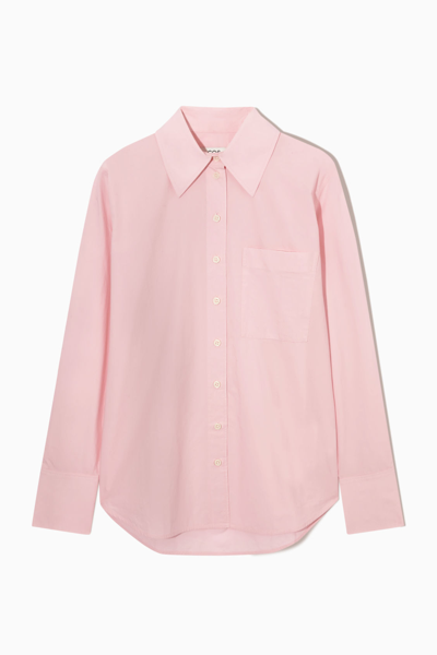 Shop Cos Oversized Tailored Shirt In Pink