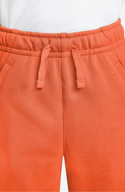 Shop Nike Kids' Sportswear Club Athletic Shorts In Rush Orange