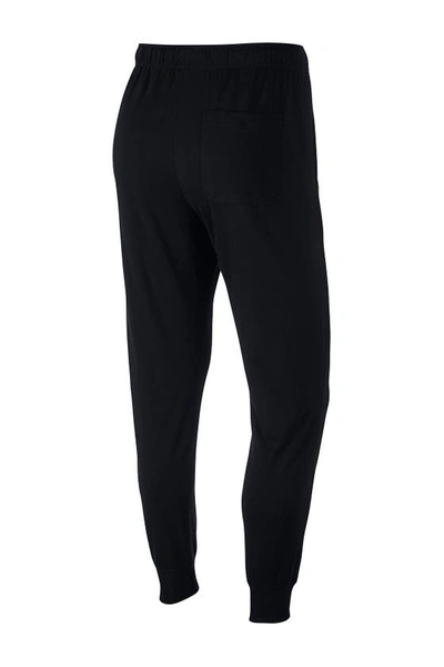 Shop Nike Club Jersey Joggers In Black/white