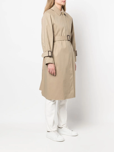 Shop Mackintosh Maili Raintec Cotton Overcoat In Brown