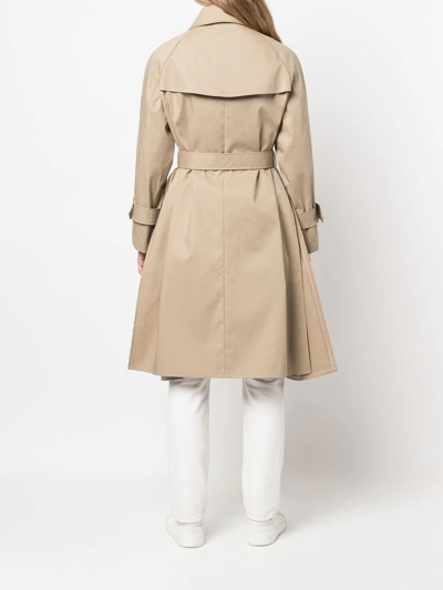 Shop Mackintosh Maili Raintec Cotton Overcoat In Brown