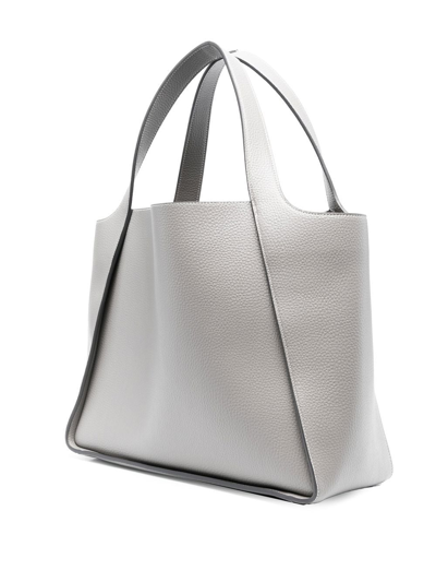 Shop Stella Mccartney Stella Logo Tote Bag In Grey