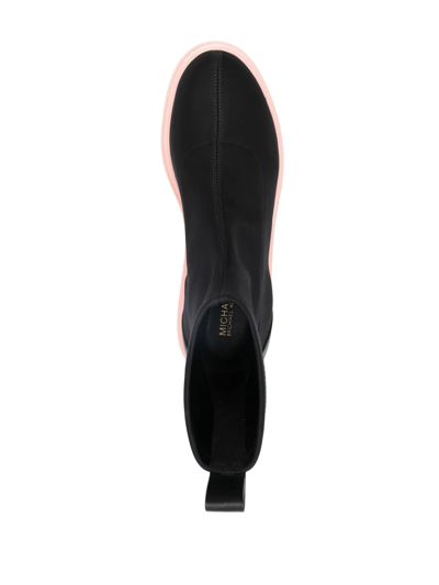 Shop Michael Michael Kors Comet Ridged-rubber Sole Boots In Schwarz