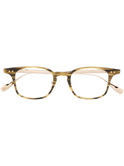 Shop Dita Eyewear Buckeye Tortoiseshell-effect Glasses In Neutrals