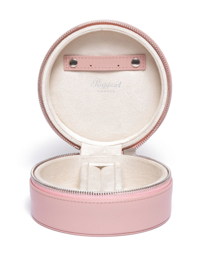 Rapport Travel Zip Jewellery Case In Rosa
