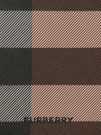 Shop Burberry Check-pattern Bi-fold Wallet In Braun