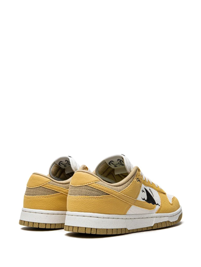 Shop Nike Dunk Low Retro "sun Club Wheat Grass Orange" Sneakers In Yellow