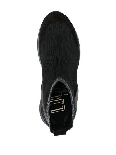 Liu •jo Lily High-top Sock Sneakers In Schwarz