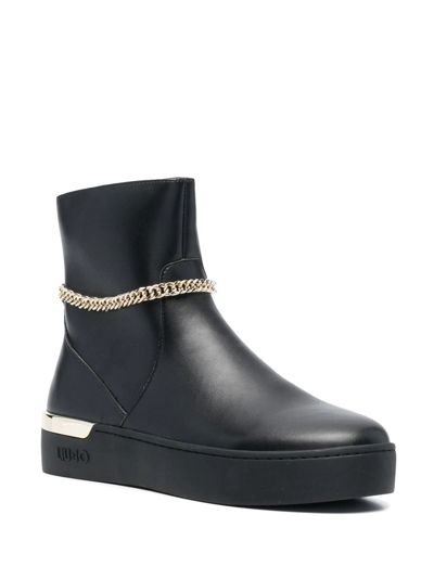Liu •jo Silvia 76 Ankle Boots In Schwarz