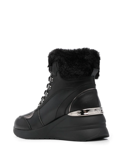 Liu •jo Alyssa 05 Mid Sneaker Calf Black Liu Jo Shoes Bf2031p0102 22222 In Schwarz