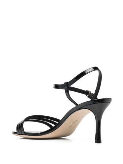 Ferragamo Salvatore  Strappy Heeled Sandals In Schwarz