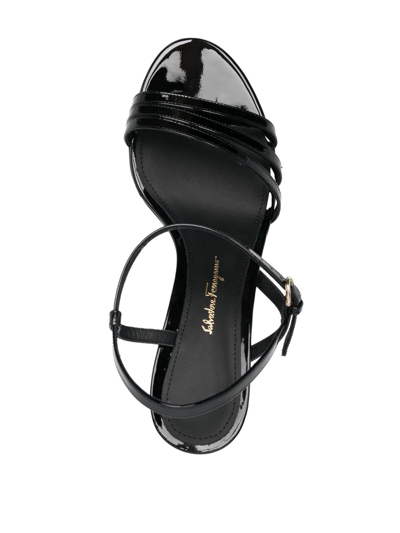 Ferragamo Salvatore  Strappy Heeled Sandals In Schwarz