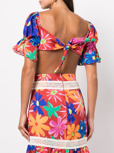 Patbo Aster Off-shoulder Maxi Dress In Mehrfarbig